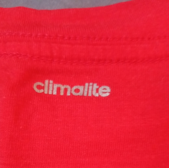 ADIDAS YOUTH CLIMALITE ULTIMATE TEE. SIZE XL 18. COLOR RED. - Picture 13 of 14
